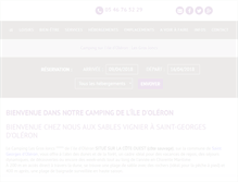 Tablet Screenshot of camping-les-gros-joncs.com